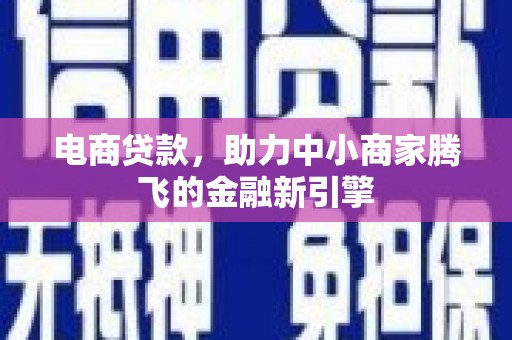 九龙城电商贷款，助力中小商家腾飞的金融新引擎