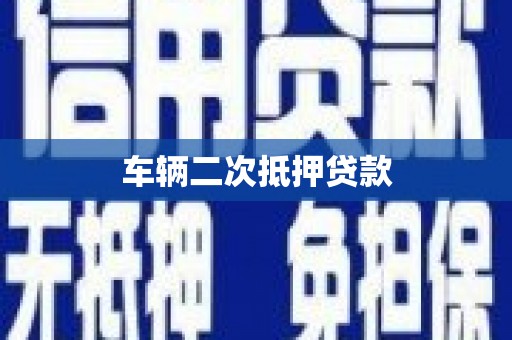 九龙城车辆二次抵押贷款