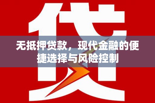 九龙城无抵押贷款，现代金融的便捷选择与风险控制