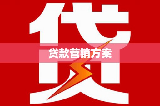 九龙城贷款营销方案