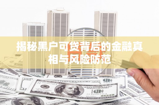 九龙城揭秘黑户可贷背后的金融真相与风险防范