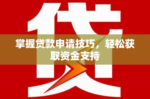 九龙城掌握贷款申请技巧，轻松获取资金支持