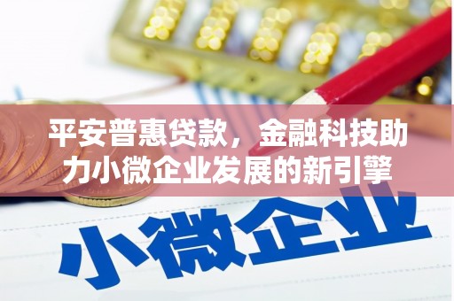 九龙城平安普惠贷款，金融科技助力小微企业发展的新引擎