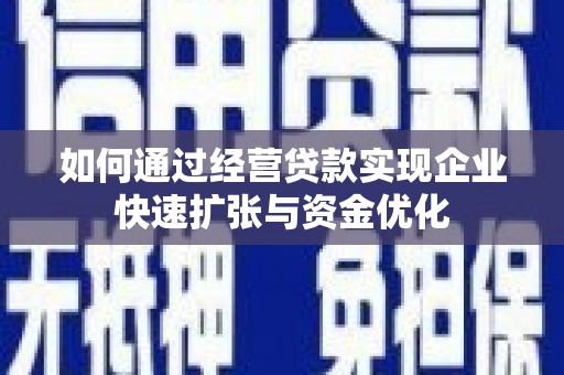 九龙城如何通过经营贷款实现企业快速扩张与资金优化