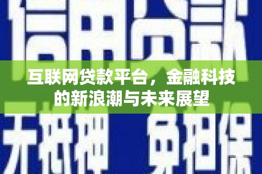 九龙城互联网贷款平台，金融科技的新浪潮与未来展望
