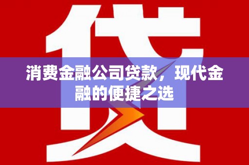 九龙城消费金融公司贷款，现代金融的便捷之选