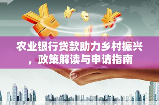 九龙城农业银行贷款助力乡村振兴，政策解读与申请指南