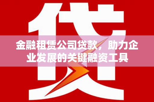 九龙城金融租赁公司贷款，助力企业发展的关键融资工具