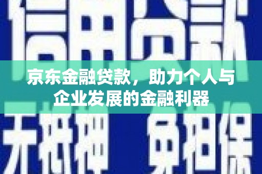九龙城京东金融贷款，助力个人与企业发展的金融利器