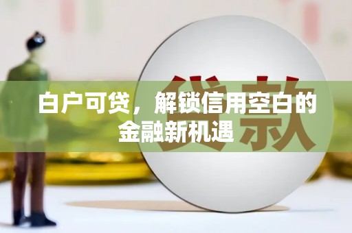 九龙城白户可贷，解锁信用空白的金融新机遇