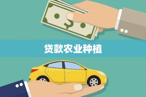 九龙城贷款农业种植