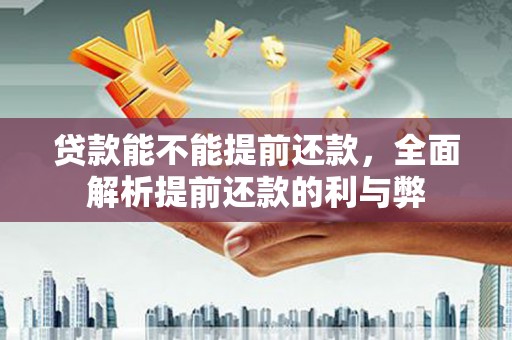 九龙城贷款能不能提前还款，全面解析提前还款的利与弊