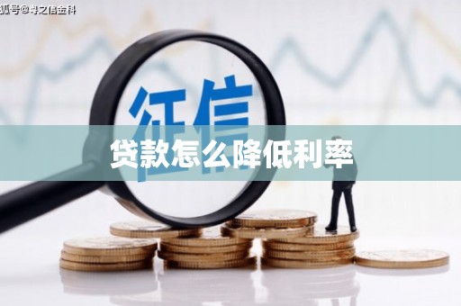 九龙城贷款怎么降低利率