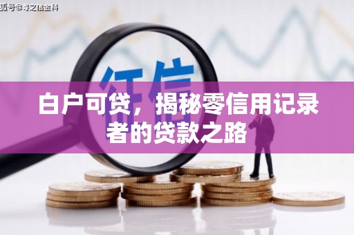 九龙城白户可贷，揭秘零信用记录者的贷款之路