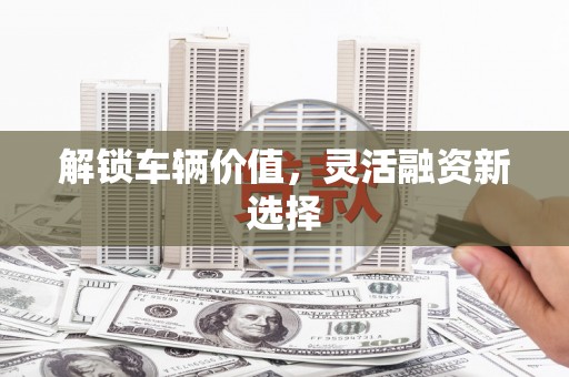 九龙城解锁车辆价值，灵活融资新选择