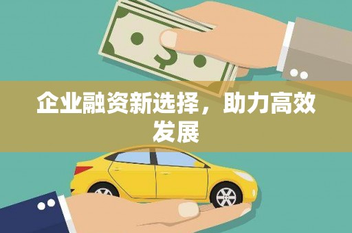 九龙城企业融资新选择，助力高效发展