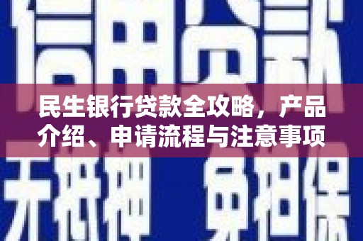 九龙城民生银行贷款全攻略，产品介绍、申请流程与注意事项